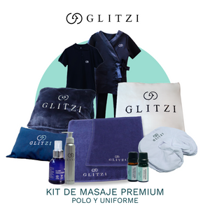 Kit Masaje Premium Glitzi - Uniforme + Polo *ENTREGA OFICINA*
